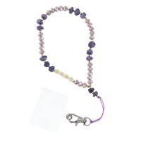  Λουράκι Λαιμού/Χειρός στήριξης Θήκης Love Phone Lanyard, Phone Pendant Cord Length 44cm Purple