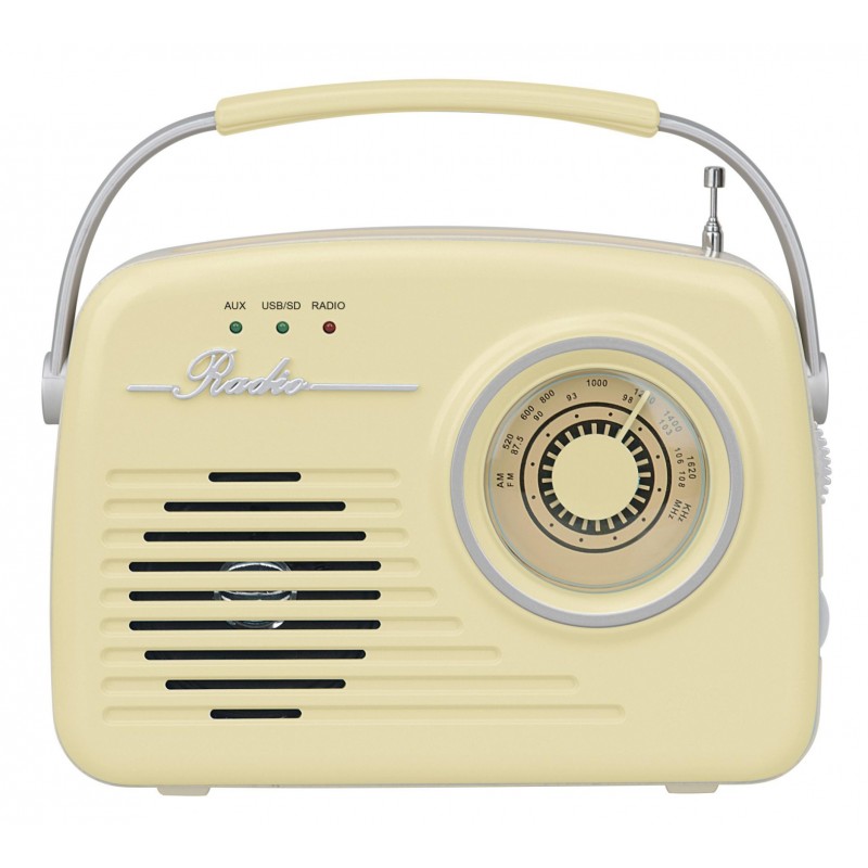 Setty Radio Retro P350 with Bluetooth Speaker Beige