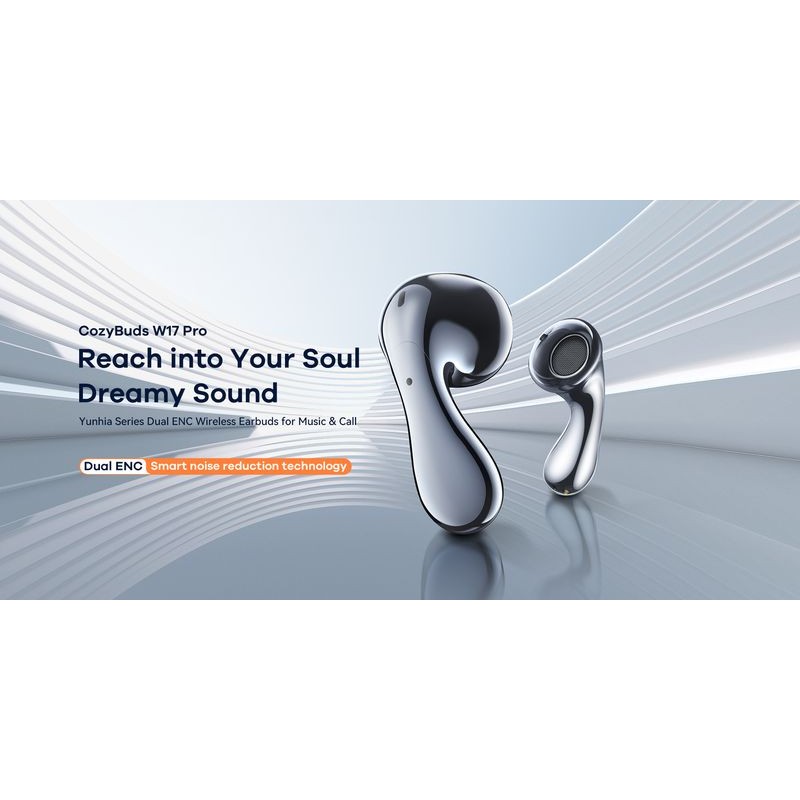 Ακουστικά Bluetooth Remax W17 Pro Earbuds TWS BT 5.4 Silver