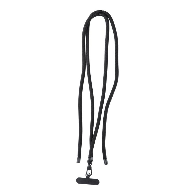  Λουράκι Λαιμού στήριξης Θήκης Swing Phone Lanyard, Phone Pendant with Adjustable Length / Cord Length 165cm Black