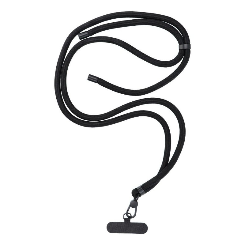  Λουράκι Λαιμού στήριξης Θήκης Swing Phone Lanyard, Phone Pendant with Adjustable Length / Cord Length 165cm Black