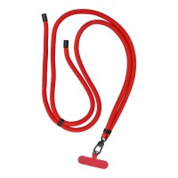  Λουράκι Λαιμού στήριξης Θήκης Swing Phone Lanyard, Phone Pendant with Adjustable Length / Cord Length 165cm Red