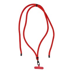  Λουράκι Λαιμού στήριξης Θήκης Swing Phone Lanyard, Phone Pendant with Adjustable Length / Cord Length 165cm Red