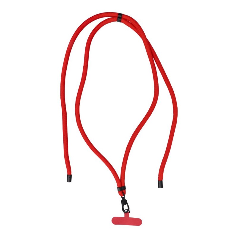  Λουράκι Λαιμού στήριξης Θήκης Swing Phone Lanyard, Phone Pendant with Adjustable Length / Cord Length 165cm Red