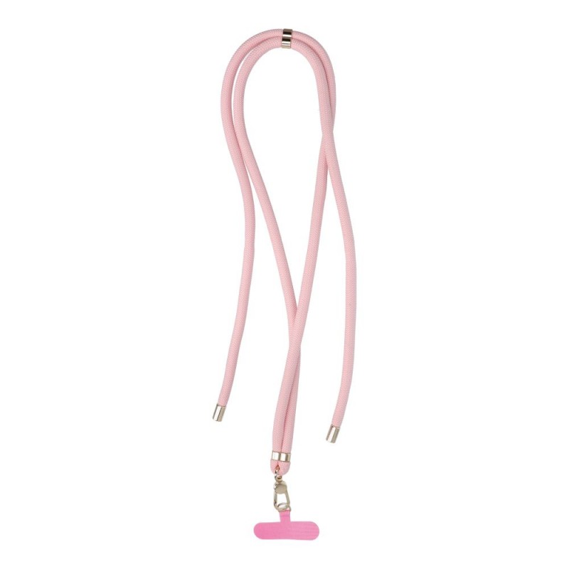  Λουράκι Λαιμού στήριξης Θήκης Swing Phone Lanyard, Phone Pendant with Adjustable Length / Cord Length 165cm Pink