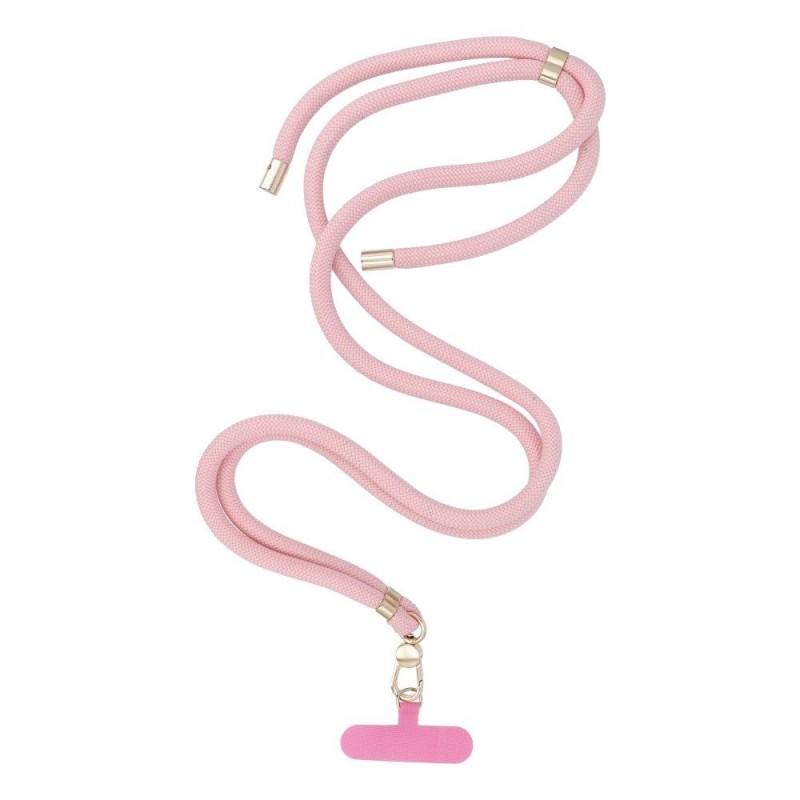  Λουράκι Λαιμού στήριξης Θήκης Swing Phone Lanyard, Phone Pendant with Adjustable Length / Cord Length 165cm Pink