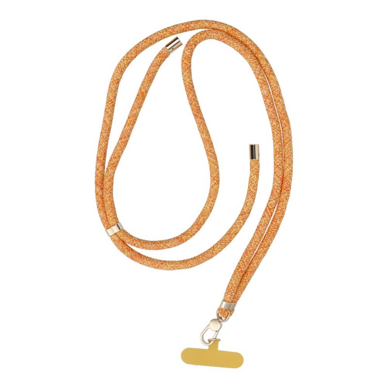  Λουράκι Λαιμού στήριξης Θήκης Swing Phone Lanyard, Phone Pendant with Adjustable Length / Cord Length 165cm Orange