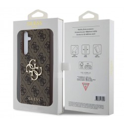 Θήκη Guess PU 4G Metal Logo Case for Samsung Galaxy A55 5G SM-A556 Brown
