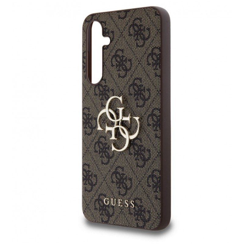Θήκη Guess PU 4G Metal Logo Case for Samsung Galaxy A55 5G SM-A556 Brown