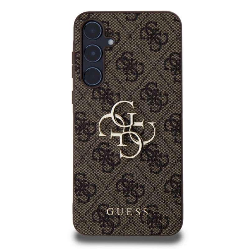 Θήκη Guess PU 4G Metal Logo Case for Samsung Galaxy A55 5G SM-A556 Brown