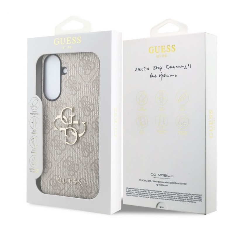 Θήκη Guess PU 4G Metal Logo Case Samsung Galaxy A57 SM-A576 5G Pink