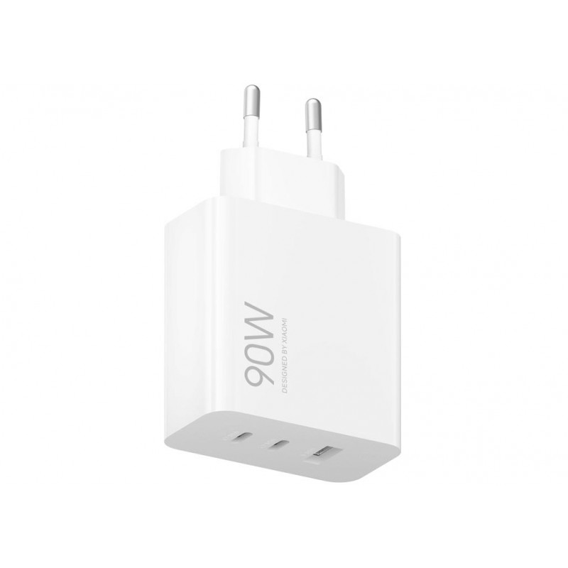 Φορτιστής Ταξιδιού Xiaomi Fast Charger MDY-19-EK Triple 1xUSB-A & 2x USB-C 90W White (Original)
