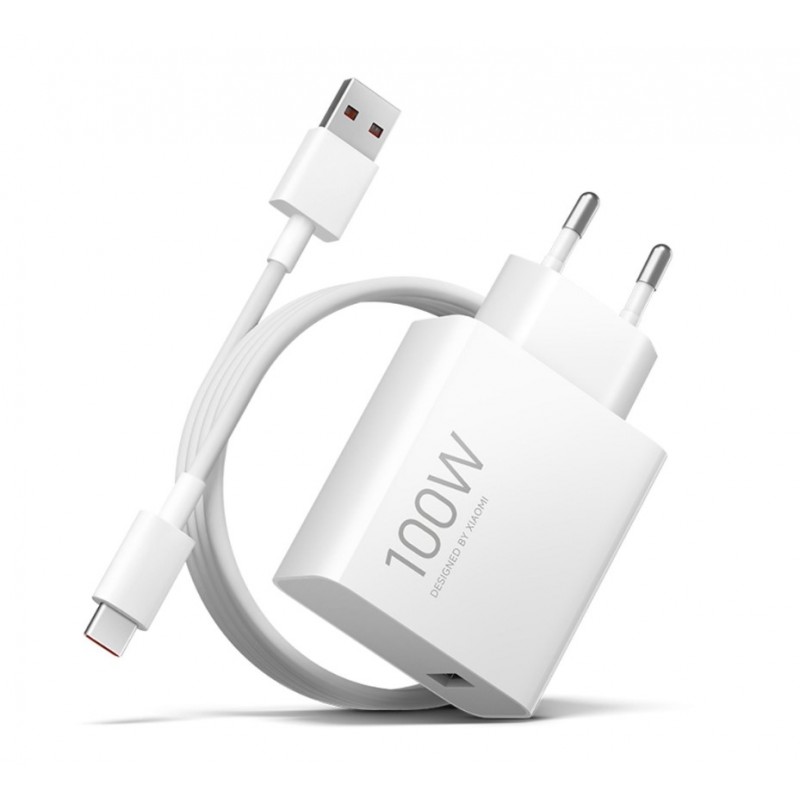 Φορτιστής Ταξιδιού Xiaomi MDY-19-ER Travel Charger USB-A with Cable USB-C to USB-A  6A 100W White (Original)