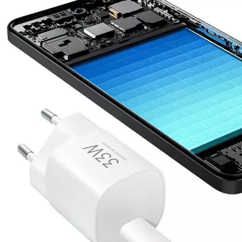 Φορτιστής Ταξιδιού Xiaomi MDY-19-ED NanoPower Charger USB-C 33W White (Original)