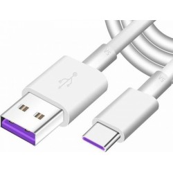 Καλώδιο Data Huawei AP71 Quick Charger 5A USB USB-A to USB-C 1m White (Original Bulk) 