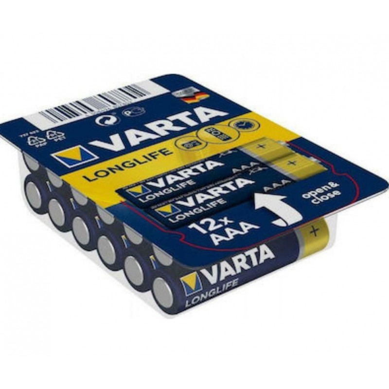 Μπαταριες Varta Longlife LR03/AAA Mini Box 12τμχ