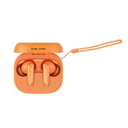 Ακουστικά Bluetooth Blavec TWS Earphones BW-07 Live with LCD Display (BW07L-O) Orange