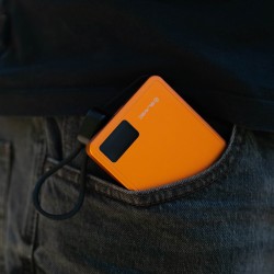 Εξωτερική Μπαταρία Blavec Powerbank 10000mAh BJ-03 Slim 13,5mm - Type C - 22,5W Magnetic Magsafe 3 in 1 (PBBJ03-MC10O) Orange Aluminium
