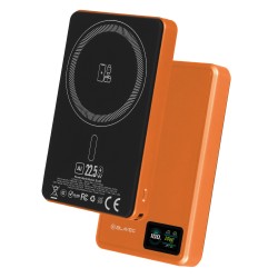Εξωτερική Μπαταρία Blavec Powerbank 10000mAh BJ-03 Slim 13,5mm - Type C - 22,5W Magnetic Magsafe 3 in 1 (PBBJ03-MC10O) Orange Aluminium