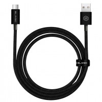 Καλώδιο Blavec Fast Charging Cable Candy Braided - USB-A to USB-C - PD 60W 3A 3m (CCA-UC3B30) Black