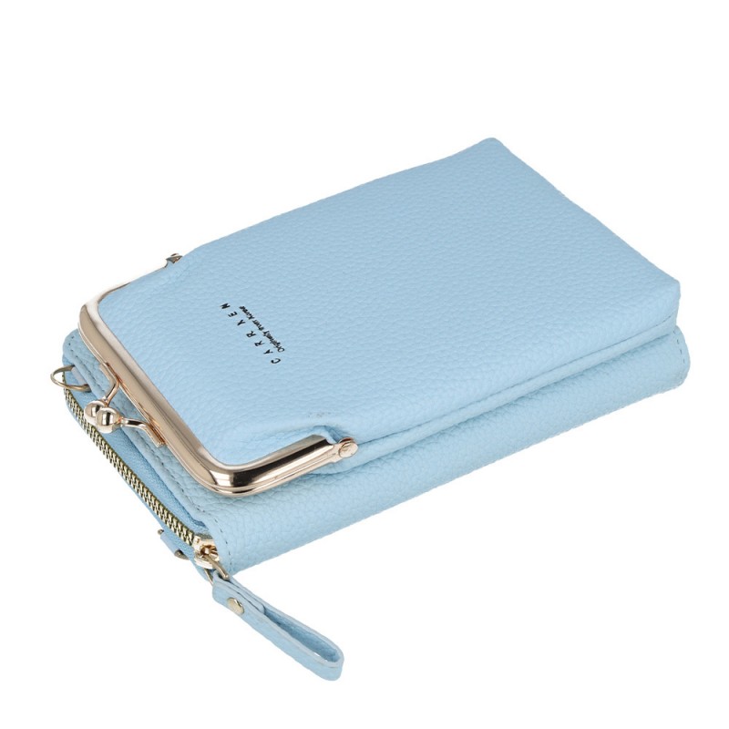 Τσάντα Crossbody Knitted Phone Bag GCW01 Blue