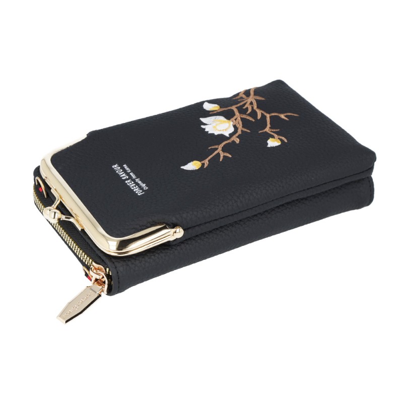 Τσάντα Crossbody Knitted Phone Bag GCW17 Black