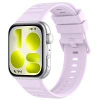 Ανταλλακτικό λουράκι with Colourful Buckle QuickFit Huawei Watch Fit 3 / 4 / 4 Pro / 5 / 5 Pro Silicone Light Purple