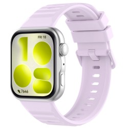 Ανταλλακτικό λουράκι with Colourful Buckle QuickFit Huawei Watch Fit 3 / 4 / 4 Pro / 5 / 5 Pro Silicone Light Purple