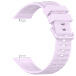 Ανταλλακτικό λουράκι with Colourful Buckle QuickFit Huawei Watch Fit 3 / 4 / 4 Pro / 5 / 5 Pro Silicone Light Purple