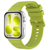 Ανταλλακτικό λουράκι with Colourful Buckle QuickFit Huawei Watch Fit 3 / 4 / 4 Pro / 5 / 5 Pro Silicone Green