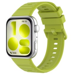 Ανταλλακτικό λουράκι with Colourful Buckle QuickFit Huawei Watch Fit 3 / 4 / 4 Pro / 5 / 5 Pro Silicone Green