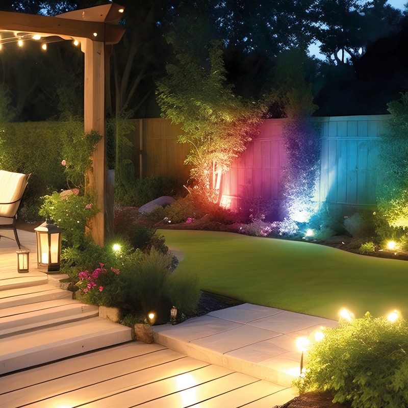 Ηλιακό Φωτιστικό Κήπου Forever Light Sunari FME-190 LED Solar Spot Light RGB