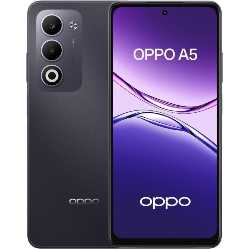Oppo A5  Dual SIM (4GB/128GB) Midnight Purple + Original Oppo A5 Case Transparent Grey με 2 Χρόνια Εγγύηση 
