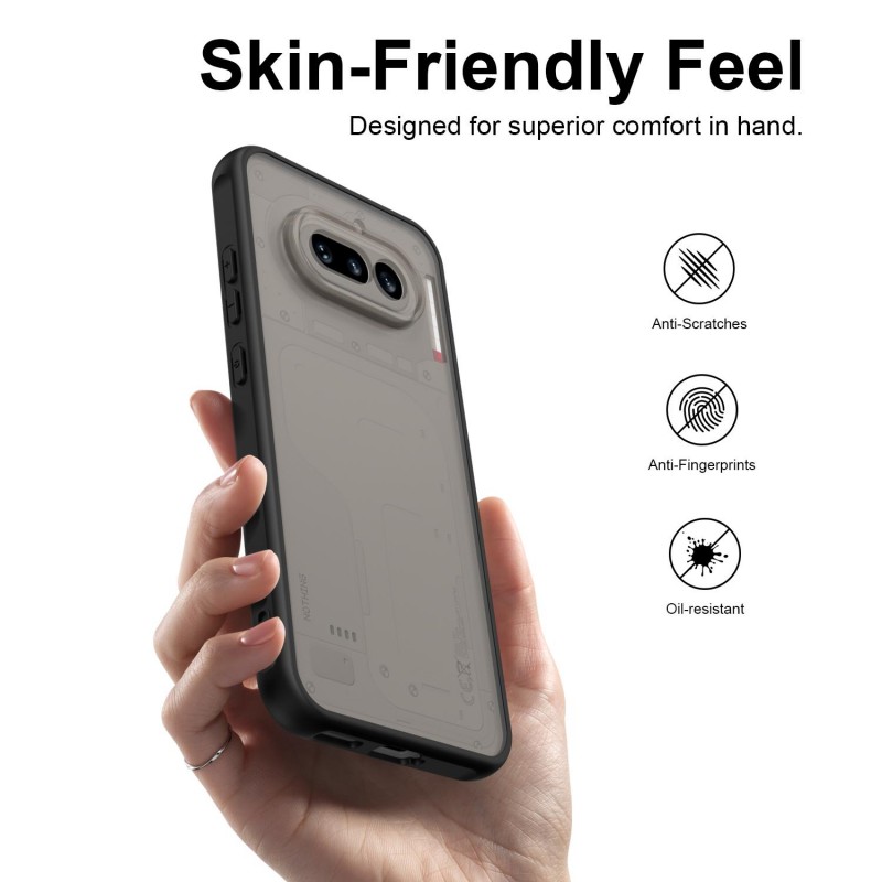 Θήκη TPU+PC Frosted Hybrid Cover Nothing Phone 4A Black