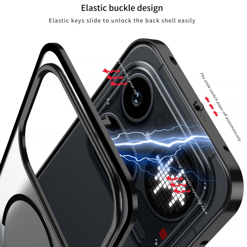 Θήκη Frosted Magsafe Cover Nothing Phone 4A Transparent Black