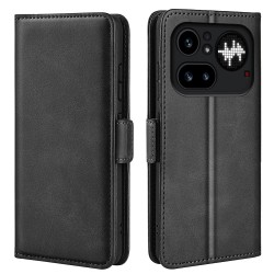 Θήκη Side Buckle Leather Wallet Nothing Phone 4A Pro Black