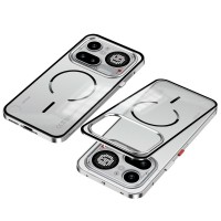 Θήκη Frosted Metal Frame Magsafe Cover Nothing Phone 4A Pro Silver