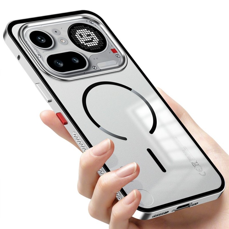 Θήκη Frosted Metal Frame Magsafe Cover Nothing Phone 4A Pro Silver