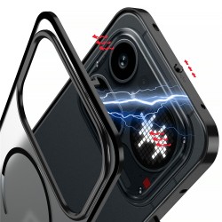Θήκη Frosted Metal Frame Magsafe Cover Nothing Phone 4A Pro Silver