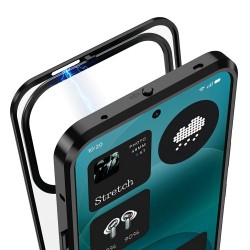 Θήκη Frosted Metal Frame Magsafe Cover Nothing Phone 4A Pro Silver