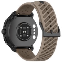 Ανταλλακτικό λουράκι Twill Silicone Watch Strap για Samsung Galaxy Watch5 (40mm & 42mm)/Watch4 (40mm & 44mm)/ Watch4 Classic (42mm & 46mm)/ Watch3(41mm)/Active 2(40/44mm)/Amazfit GTS 3 (43mm)/GTR(42mm) (20mm) Brown