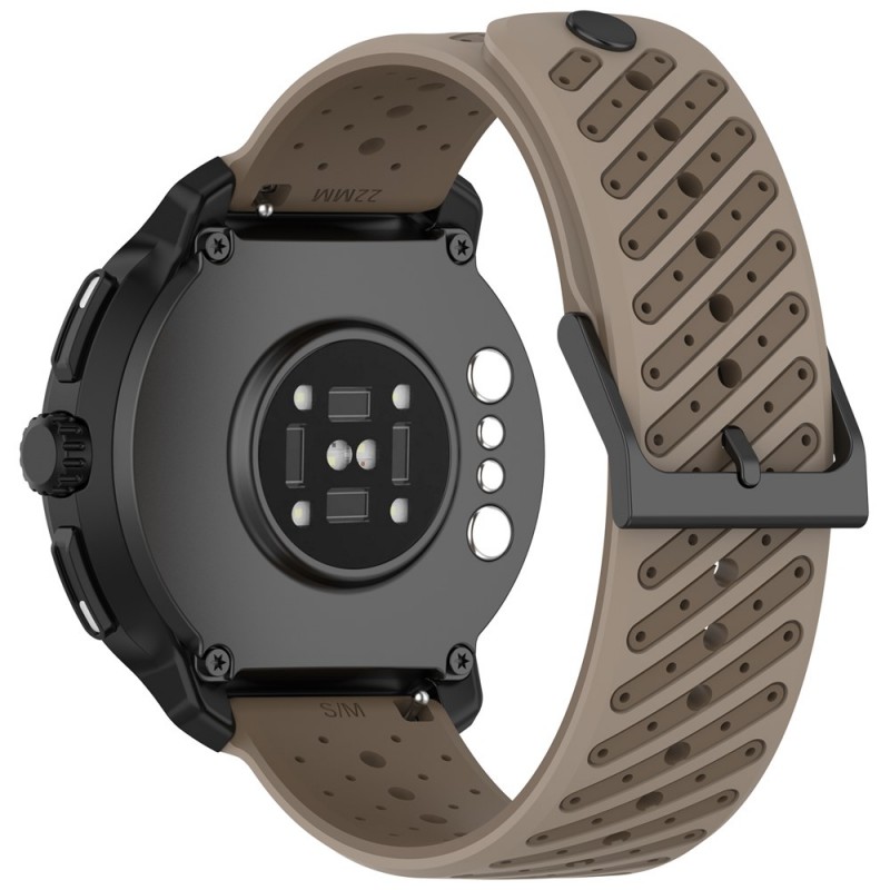 Ανταλλακτικό λουράκι Twill Silicone Watch Strap για Samsung Galaxy Watch5 (40mm & 42mm)/Watch4 (40mm & 44mm)/ Watch4 Classic (42mm & 46mm)/ Watch3(41mm)/Active 2(40/44mm)/Amazfit GTS 3 (43mm)/GTR(42mm) (20mm) Brown