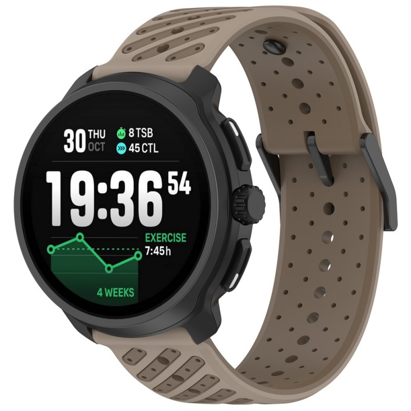 Ανταλλακτικό λουράκι Twill Silicone Watch Strap για Samsung Galaxy Watch5 (40mm & 42mm)/Watch4 (40mm & 44mm)/ Watch4 Classic (42mm & 46mm)/ Watch3(41mm)/Active 2(40/44mm)/Amazfit GTS 3 (43mm)/GTR(42mm) (20mm) Brown