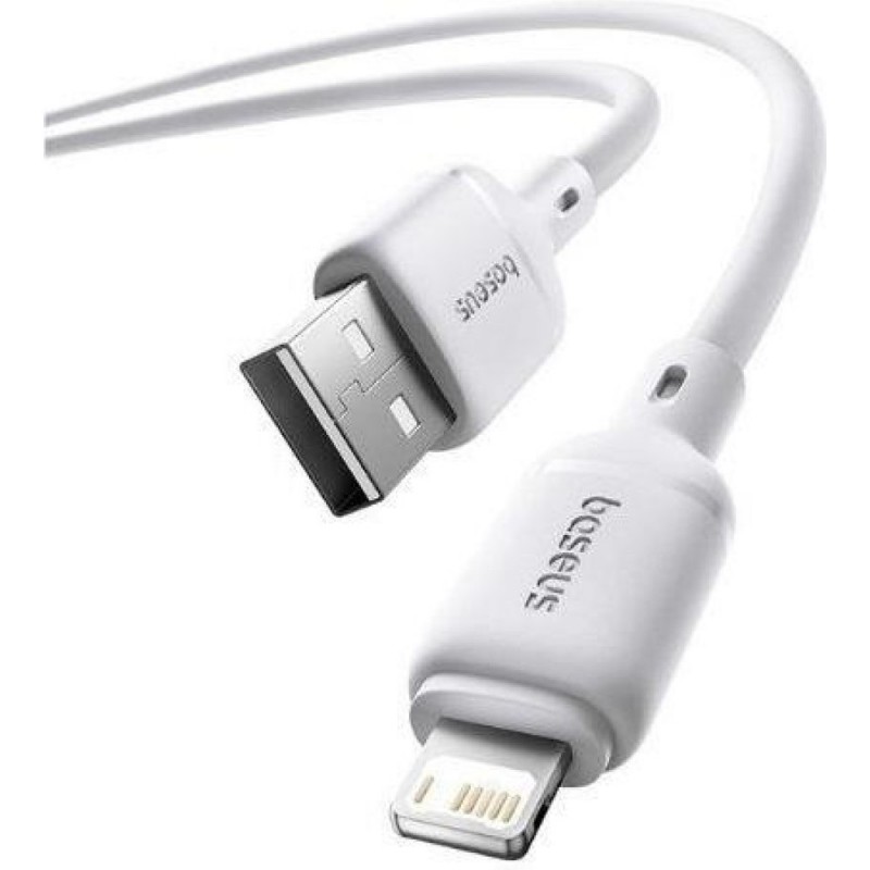 Καλώδιο Data Baseus Silky Series USB-A to Lightning 12W 2m White