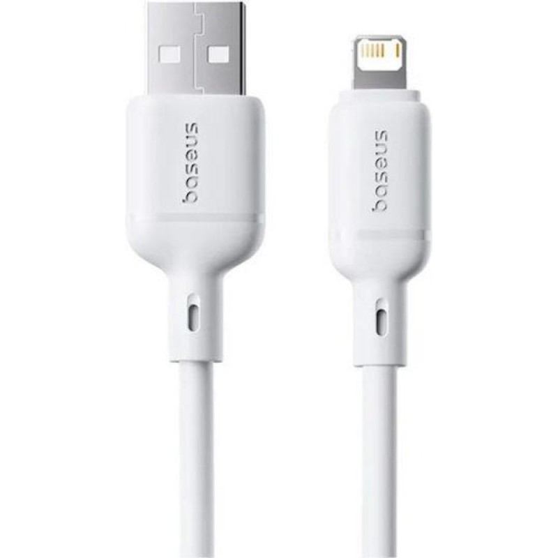 Καλώδιο Data Baseus Silky Series USB-A to Lightning 12W 2m White