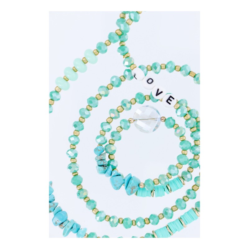  Λουράκι Λαιμού στήριξης Θήκης Stone Phone Lanyard, Phone Pendant with Adjustable Length / Cord Length 82cm Turquoise