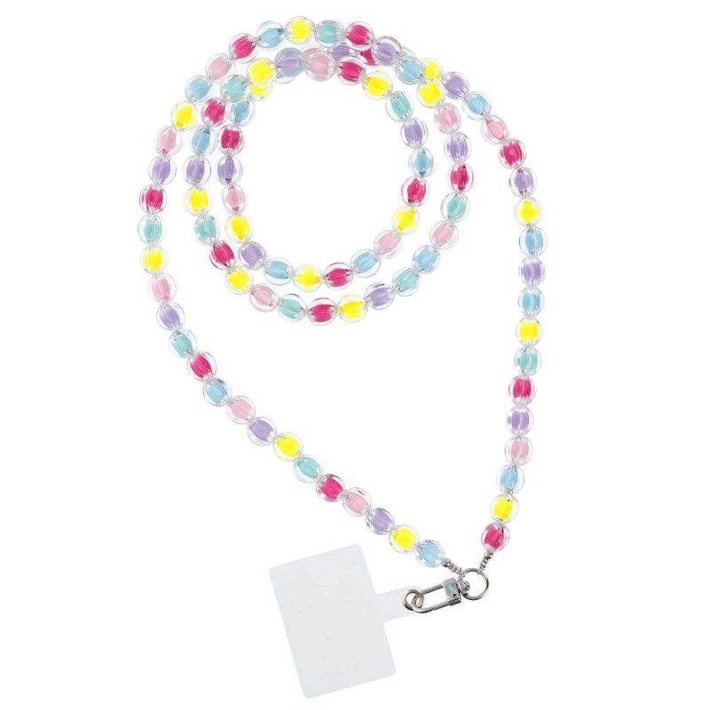  Λουράκι Λαιμού στήριξης Θήκης Colourful Phone Lanyard, Phone Pendant with Adjustable Length / Cord Length 120cm Multicolor