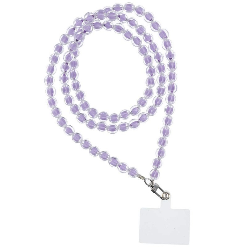  Λουράκι Λαιμού στήριξης Θήκης Colourful Phone Lanyard, Phone Pendant with Adjustable Length / Cord Length 120cm Purple