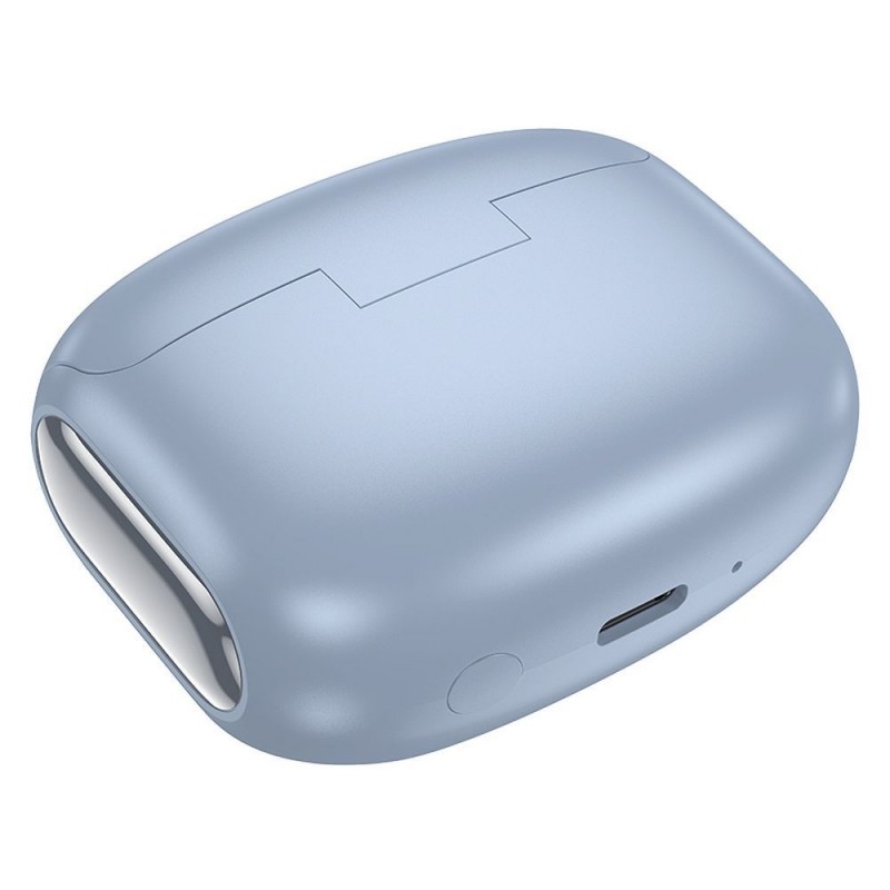 Ακουστικά Bluetooth Hoco EQ21 Θηκη Με Οθονη Αφης Blue
