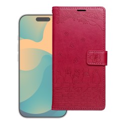 Θήκη Mezzo Flip Book Case Samsung Galaxy A26 5G SM-A266E / A17 4G SM-A176F / A17 5G SM-A176B Cats Red